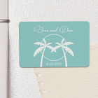 Personalized Tropical Wedding Favor Magnet